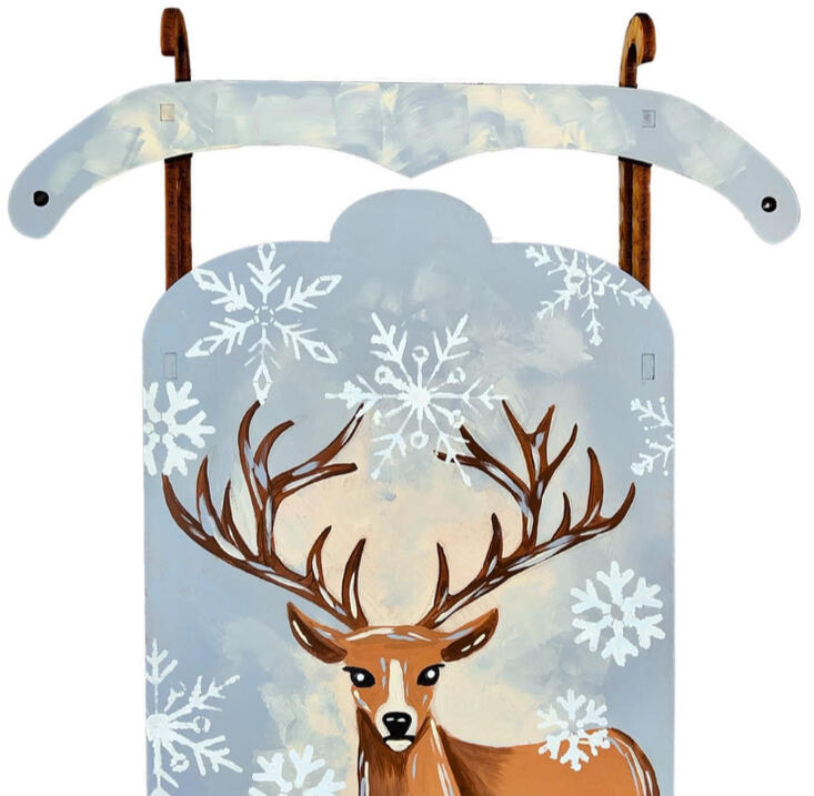 Mystic Deer Sled Door Hanger